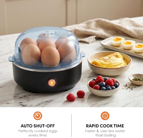 Elite Gourmet 7-Egg Electric Egg Cooker, BPA-Free, Auto Shut-Off - Image 3