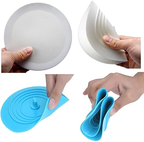 V-TOP Bath Tub Drain Stopper 2 Pack, 6 inch Silicone Drain Cover Tub Plug - Image 7