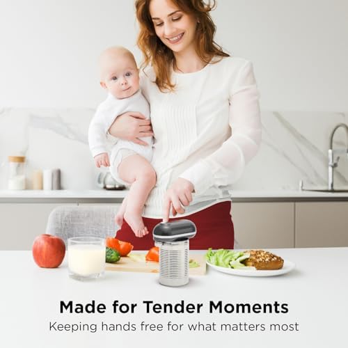 Kitchen Mama Mini Plus Rechargeable Electric Can Opener, Metal Gray - Image 6