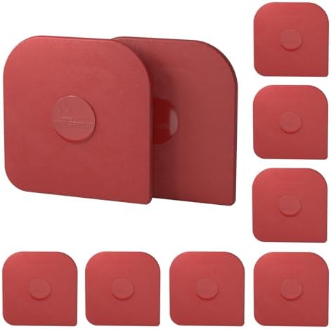 Pan Scraper, 10 Pcs Pot & Dish Scraper Plastic, Sturdy Scraper Kitchen Tool, Red by Matscover
