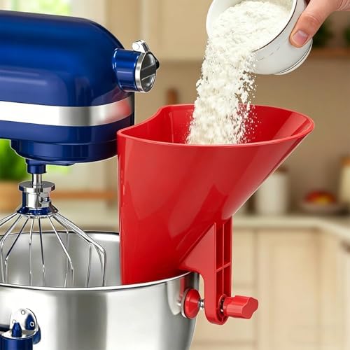 Kingofkings Flour Funnel for Kitchen Aid Mixer Accessories and Attachments by Kingofkings