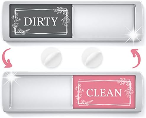 ASSURED SIGNS Dishwasher Magnet Clean Dirty Sign 7 x 2 Inch, Premium Build by AssuredSigns