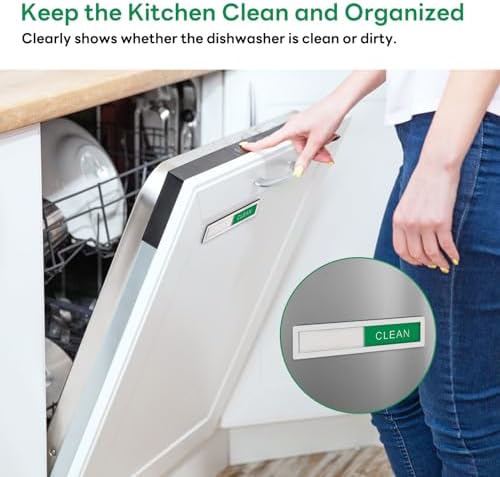 KitchenTour Clean Dirty Magnet for Dishwasher, Premium Stainless Steel - Image 5