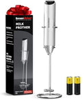 Bonsenkitchen Milk Frother with Stand for Coffee, Battery Operated Frother by Bonsenkitchen