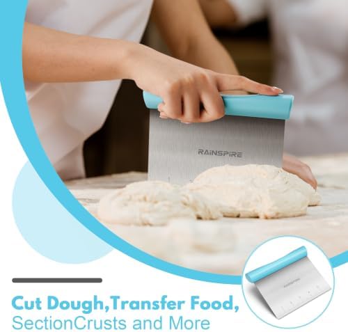 Multi-Purpose Stainless Steel Bench Scraper Dough Blender & Pastry Cutter - Image 3