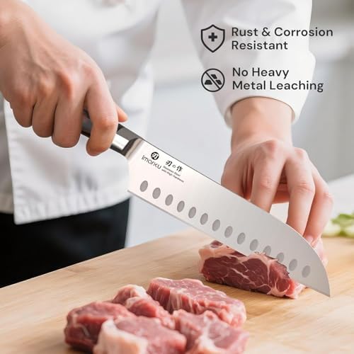 imarku Japanese Santoku Knife 7 Inch, Multi-Layer Forged, Powder Steel Core - Image 7