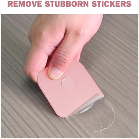 Pan Scraper, 10 Pcs Pot Scraper Plastic, Pot Scraper Non Scratch for Cast Iron, Pot and Pan Cleaning, Sturdy Scraper Kitchen Tool，Pink - Image 7