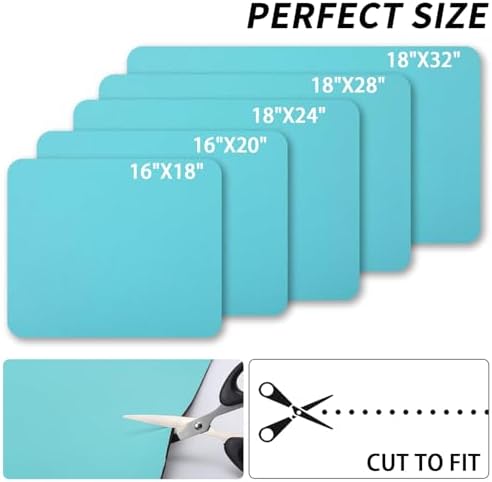HotLive Dish Drying Mat for Kitchen Counter, Heat Resistant Drainer Mats with Non-slip Rubber Backed, Hide Stain Kitchen Super Absorbent Draining Mat, Easy to Clean Dish Rack Pad, Teal 16"x18" - Image 6