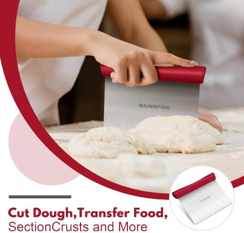 Multi-Purpose Stainless Steel Bench Scraper Dough Blender & Pastry Cutter - Image 3