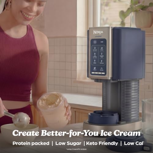 Ninja® Creami® 7-in-1 Ice Cream Maker, Navy, NC351 - Image 3