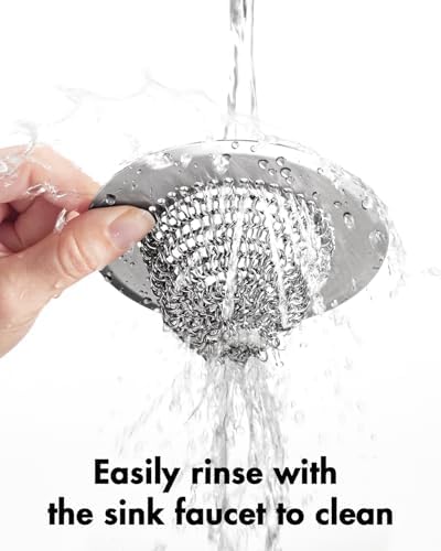Kitchen Sink Drain Strainer,Patented Reversible Chain Mesh Basket Anti-Clog - Image 5