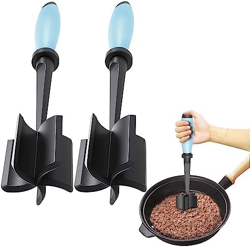 2Pack Meat Chopper Hamburger Masher Ground Beef Smasher Utensil Mix Tool by Shadowgallery