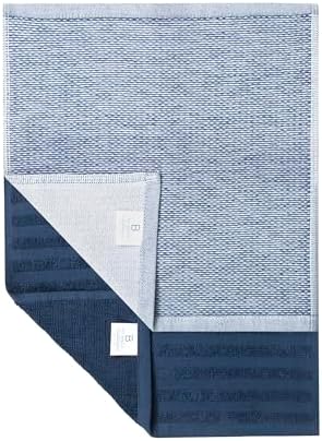 Bumble Premium Dish Cloths 13"x13" (6 Pack) | 100% Natural Ring Spun Cotton | 400 GSM | Highly Absorbent & Soft |Yarn Dyed & Solid Dyed Terry Dish Cloth Set - Blue - Image 6