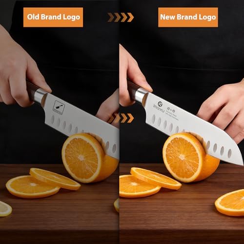 imarku Santoku Knife 7 Inch with Sharp Japanese High Carbon Stainless Steel - Image 6