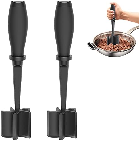 2Pack Meat Chopper Hamburger Masher Ground Beef Smasher Utensil Mix Tool by Shadowgallery