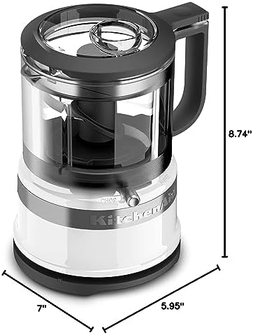 KitchenAid 3.5 Cup Food Chopper, KFC3516WH, White - Image 5