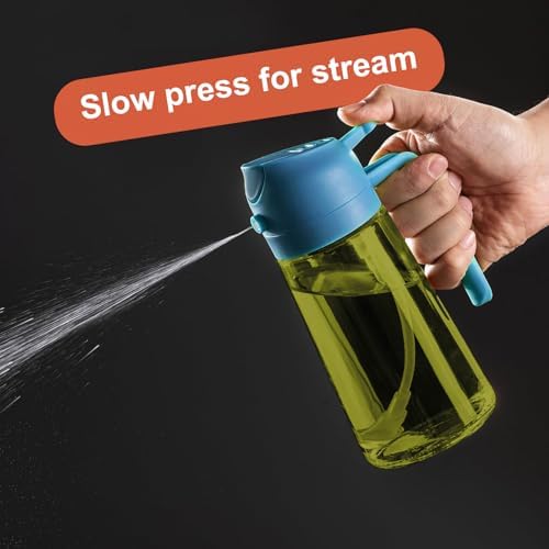 CXINYI - 16oz/470ml Olive Oil Dispenser for Kitchen with Stickers - 2 in 1 Olive Oil Sprayer for Cooking, Air Fryer, and Salad, Black&Blue (Light-Proof Kitchen Gadget) - Image 5
