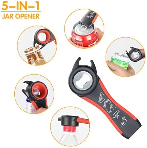 Jar Opener for Weak Hands, 5 in 1 Bottle Opener for Seniors with arthritis - Image 6