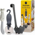 OTOTO Muscateers Bundle of Mary Cat, Katie, Kitty - Jar Scraper Spatula, Soup Ladle, Pizza Cutter - Cute Kitchen Accessories, Spooky Gothic Cat Gifts for Women, Kitchen Gifts, Halloween Gifts by OTOTO