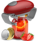 KITCHENMUH Higher Torque Electric Jar Opener for Seniors with Arthritis Fit Almost Jars Size, Automatic Jar Opener for Weak Hands, Hands Free Battery Operated Bottle Opener for Arthritic Hands (Red) by Home