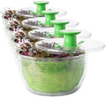 OXO Good Grips Salad Spinner, Green Lettuce & Fruit Washer, BPA-Free, Easy One-Hand Pump, Large (Pack of 4) by Unknown