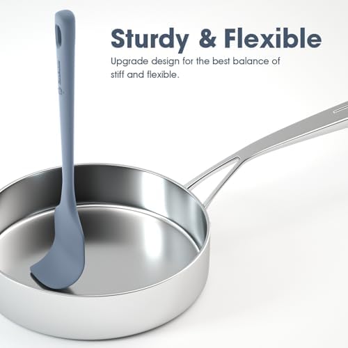 ChefAide 5 Pieces Silicone Spatulas Set, Heat Resistant Rubber Spatula - Image 4