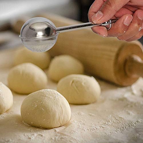 HULISEN 2-Pc Flour Duster, 304 Stainless Steel Flour Sifter for Baking - Image 3