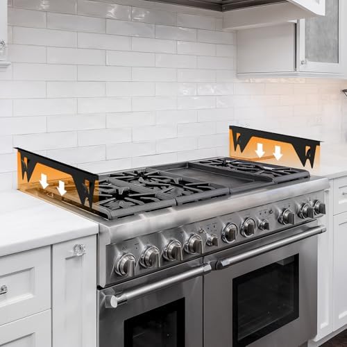 ItsNio 316 Stainless Steel Stove Gap Covers 2Pack, Stove Gap Filler, Black - Image 4