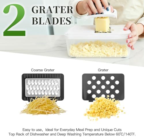 Vegetable Chopper Mandolin Slicer with Container, Chop & Drain in One Step - Image 5