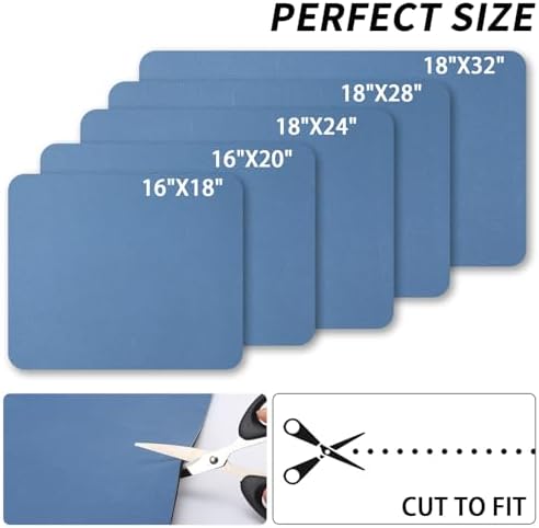 HotLive Dish Drying Mat for Kitchen Counter, Heat Resistant Drainer Mats with Non-slip Rubber Backed, Hide Stain Kitchen Super Absorbent Draining Mat, Easy to Clean Dish Rack Pad, Blue 18"x24" - Image 6