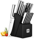 imarku 15-Piece Knife Block Set Built-in Sharpener by imarku