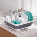 THANSTAR Collapsible Dish Drying Rack for RV Campers Portable Dinnerware Drainer Organizer for Kitchen Travel Trailer by THANSTAR