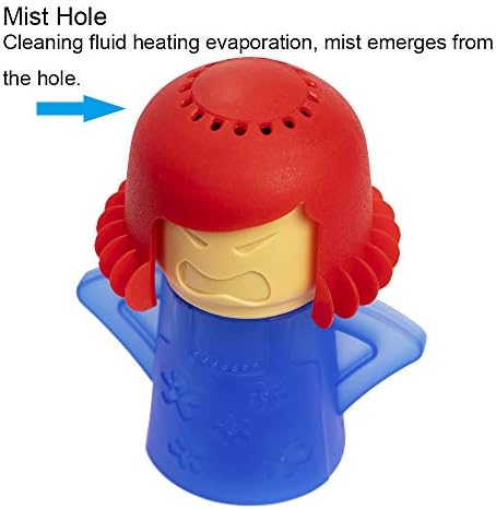 Angry Mom Microwave Cleaner, Mad Mama Microwave Steam Cleaner, Just Add Vinegar and Water, Easily Cleans the Crud in Minutes (Blue) - Image 3