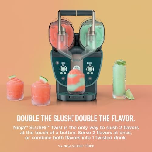 Ninja SLUSHi Twist Smart Frozen Drink Maker with Dual SlushAssist, FS701GN - Image 2