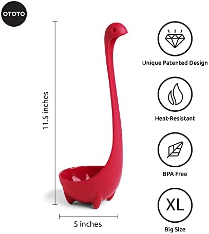 OTOTO The Original Nessie Ladle - Soup Ladle, Funny Gadgets, Loch Ness design, Cooking Gifts for Mom - Cute and Practical Kitchen Utensils - Unique Gifts for Women - Image 2