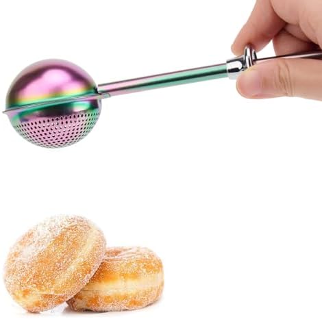 HULISEN Flour Duster, 304 Stainless Steel Flour Sifter for Baking, Rainbow by HULISEN