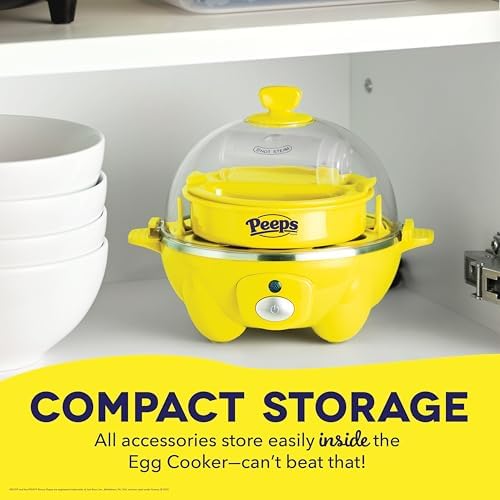 PEEPS & Dash Rapid Egg Cooker, Chick Omelette Mold, Yellow - Image 5