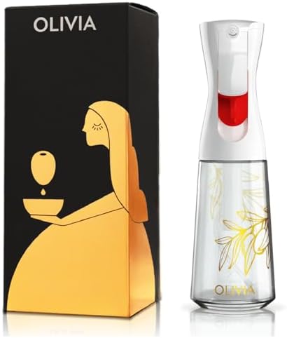 FLAIROSOL OLIVIA SIGNATURE Oil Sprayer, 200ml Glass, Golden Leaves by Flairosol