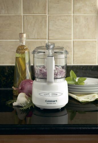 Cuisinart Mini-Prep Plus Food Processor, 3 Cup Mini Food Processor to Chop Herbs, Vegetables, and Hard Cheese, 3 Cup Work Bowl, Reversible Stainless Steel Blade, DLC-2A, White - Image 2