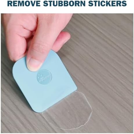 Pan Scraper, 5 Pcs Pot & Dish Scraper Plastic, Sturdy Scraper Kitchen Tool, Aqua (Pack of 2) - Image 7