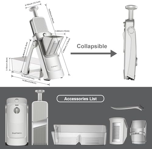 SupMaKin Safe Mandoline Slicer Plus, Adjustable Potaot slicer 1-8 mm - Image 5
