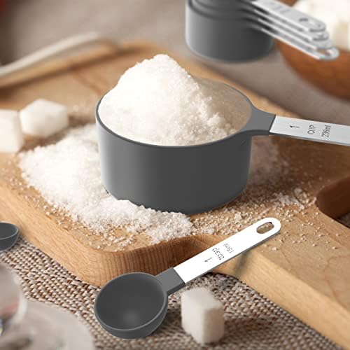Measuring Cups & Spoons Set, Stackable Cups and Spoons - Image 6