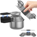 Magnetic Measuring Cups and Spoons Set – 304 Stainless Steel by Abtrino