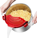 AUOON Pot Strainer Clip on Silicone, Large 10.45 x 4.33 in, Red by AUOON