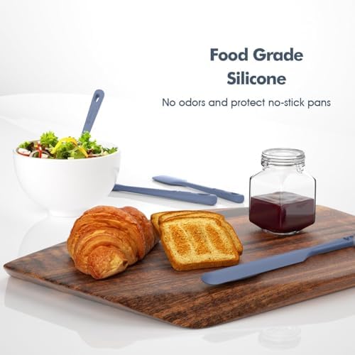 ChefAide 5 Pieces Silicone Spatulas Set, Heat Resistant Rubber Spatula - Image 5