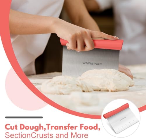 Multi-Purpose Stainless Steel Bench Scraper Dough Blender & Pastry Cutter - Image 3