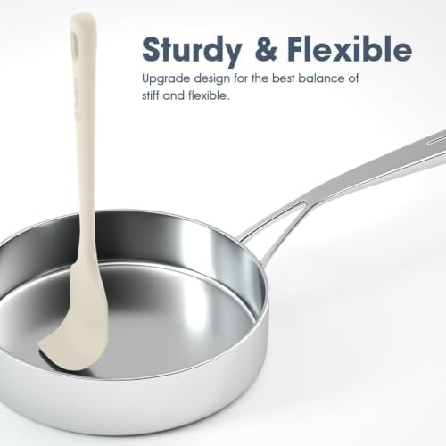 ChefAide 5 Pieces Silicone Spatulas Set, Heat Resistant Rubber Spatula - Image 4
