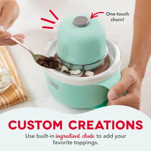 Dash My Mug Ice Cream Maker 2 Pack Bundle, Half-Pint Freezer Mugs, Aqua - Image 4