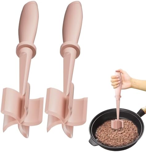 2Pack Meat Chopper Hamburger Masher Ground Beef Smasher Utensil Mix Tool by Shadowgallery