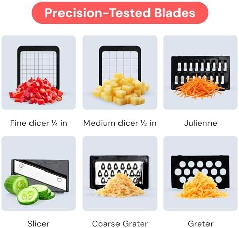 Fullstar Pro Original Vegetable Chopper & Mandoline Slicer 6-in-1 Prep Tool - Image 4